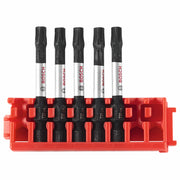 Bosch 5-Piece Driven 2 in Impact Torx 30 Power Bits with Clip for Custom Case System ITDT30205C