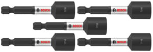 Bosch 5 pc Impact Tough 7/16 x 2-9/16" Nutsetters (Bulk) ITNS7162B