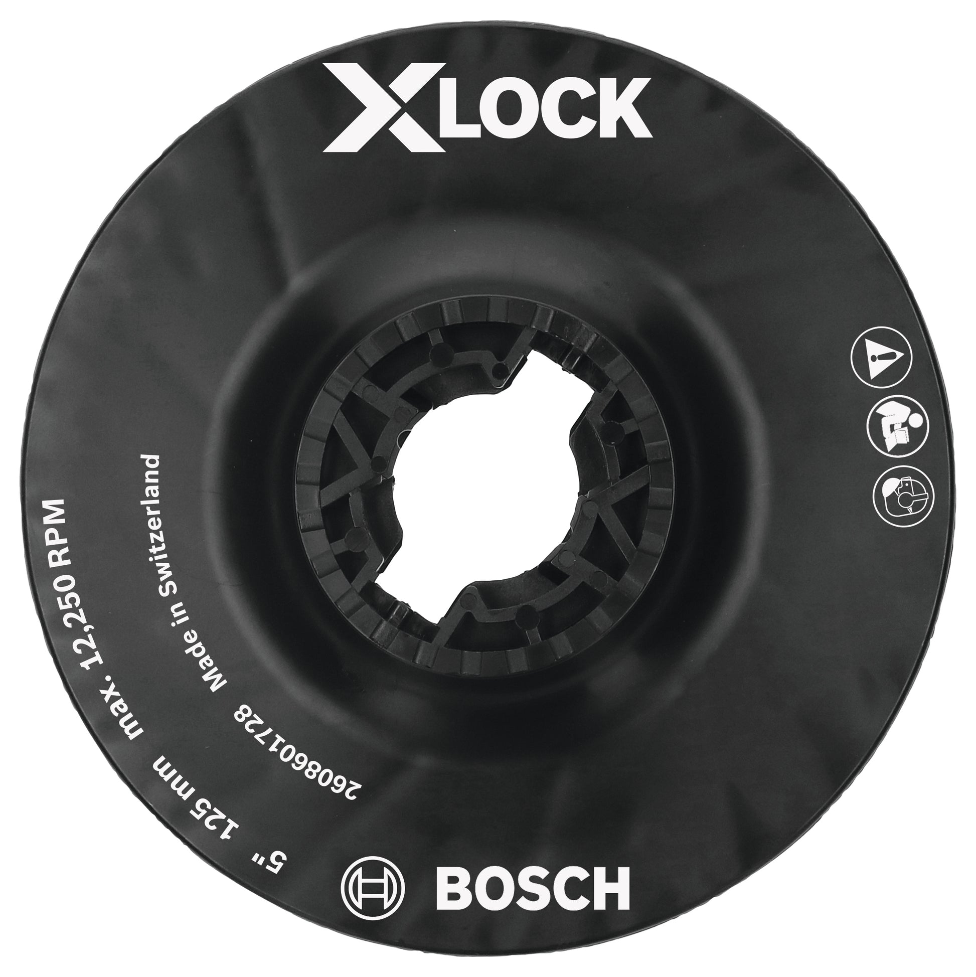 Bosch 5" X-Lock Backing Pad w/ X-Lock Clip - Medium Hardness MGX0500
