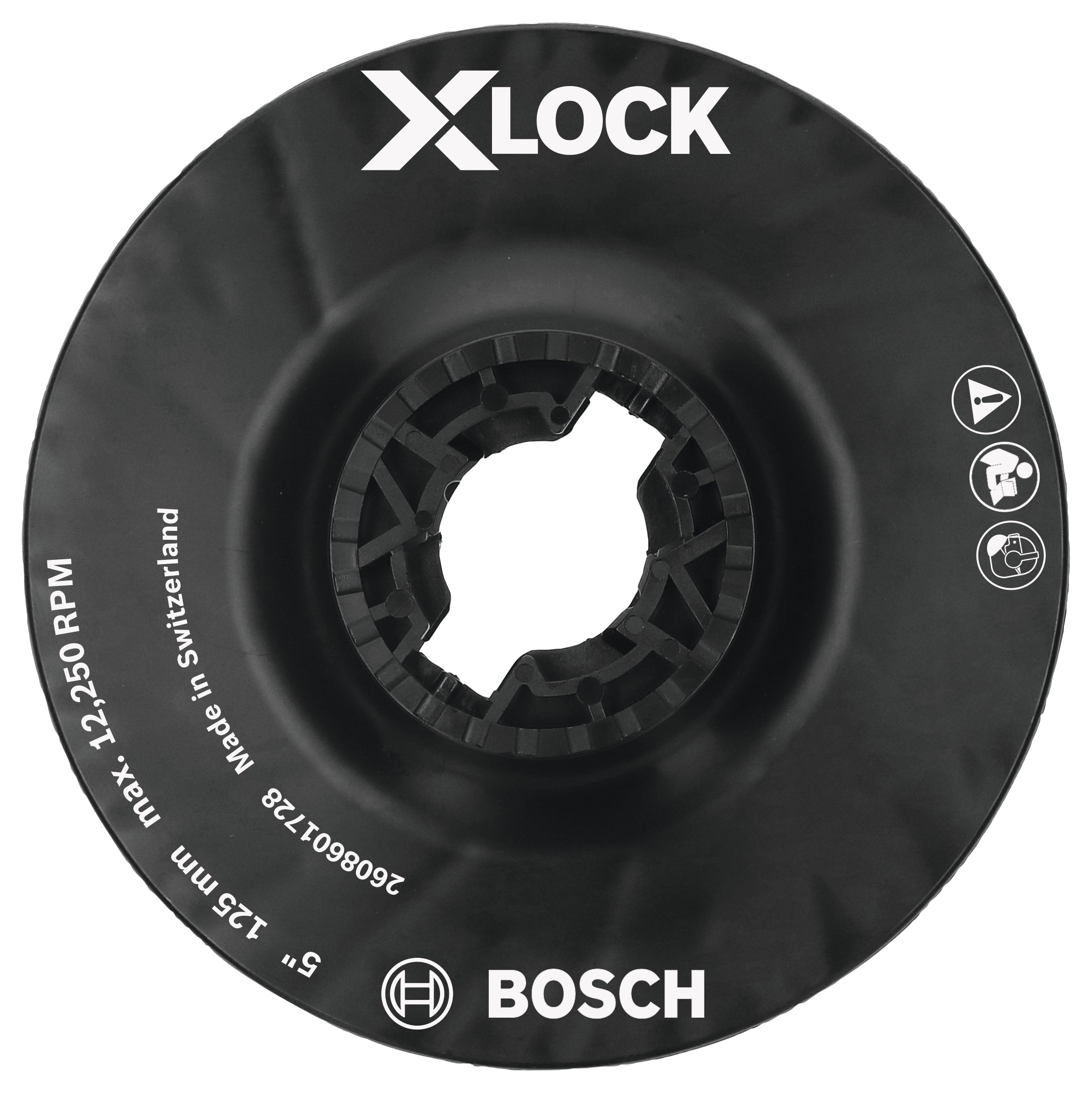 Bosch 5" X-Lock Backing Pad w/ X-Lock Clip - Medium Hardness MGX0500