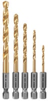 Bosch 5 pc Impact Tough TiN Coated Drill Bit Set TI5IM