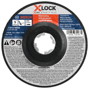 Bosch 5 x 098 in X-LOCK Arbor Type 27A ISO 42 30 Grit Metal Cutting and Grinding Abrasive Wheel CWX27M500