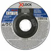 Bosch 5 x 1-4 in X-LOCK Arbor Type 27 24 Grit Metal Grinding Abrasive Wheel GWX27AL500