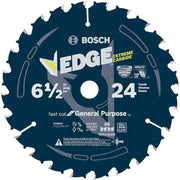 Bosch 6-1-2 in 24 Tooth Edge Circular Saw Blade for General Purpose DCB624