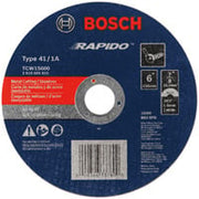 Bosch 6 in 1-16 in 7-8 in Arbor Type 1A ISO 41 46 Grit Rapido Fast Metal-Stainless Cutting Abrasive Wheel TCW1S600