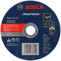 Bosch 6" 1/16" 7/8" 46G Metal/Stainless Cut/Abr. Wheel TCW1S600