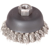 Bosch 6 in Wheel Dia 5-8 In-11 Arbor Carbon Steel Knotted Wire Cup Brush WB511