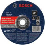 Bosch 7 in 1-4 in 7-8 in Arbor Type 27 30 Grit Grinding Abrasive Wheel GW27M700