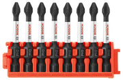Bosch 8-Piece Impact Tough Phillips P2 2 in Power Bits with Clip for Custom Case System CCSPH2208