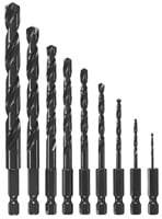 Bosch 9 pc Impact Tough Black Oxide Drill Bit Set BL9IM