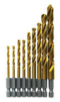 Bosch 9 pc Impact Tough TiN Coated Drill Bit Set TI9IM