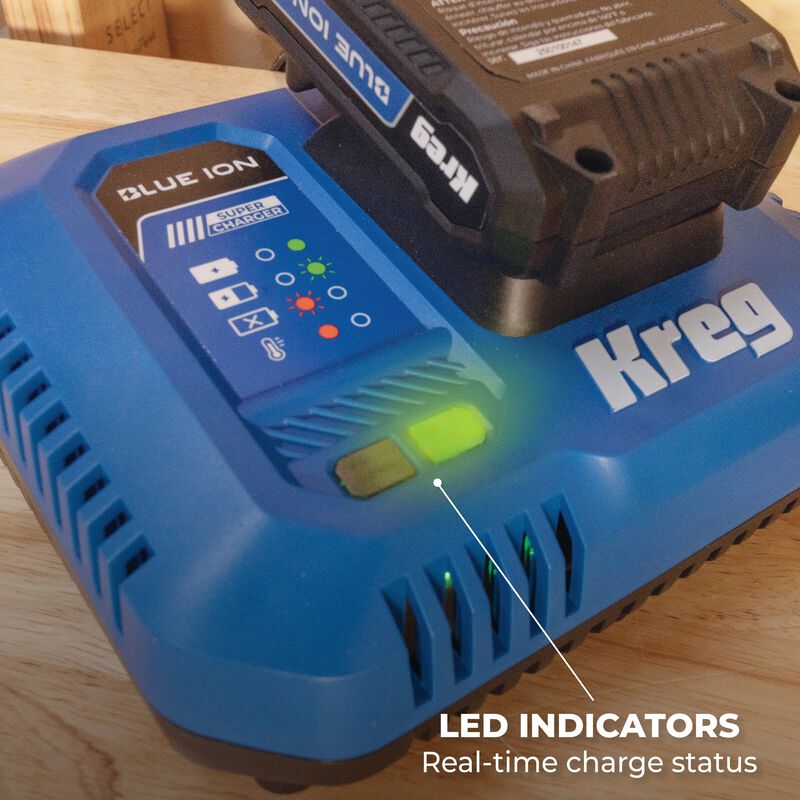 Kreg 20V Blue Ion Super Charger CRGR801B