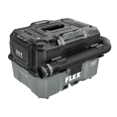 Flex Tools 24V 2.5-Gallon Cordless Wet/Dry Vacuum (Bare Tool) FX5231-Z