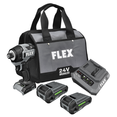 Flex Tools 1/4" Impact Driver Kit (2x 2.5Ah) FX1352-2A