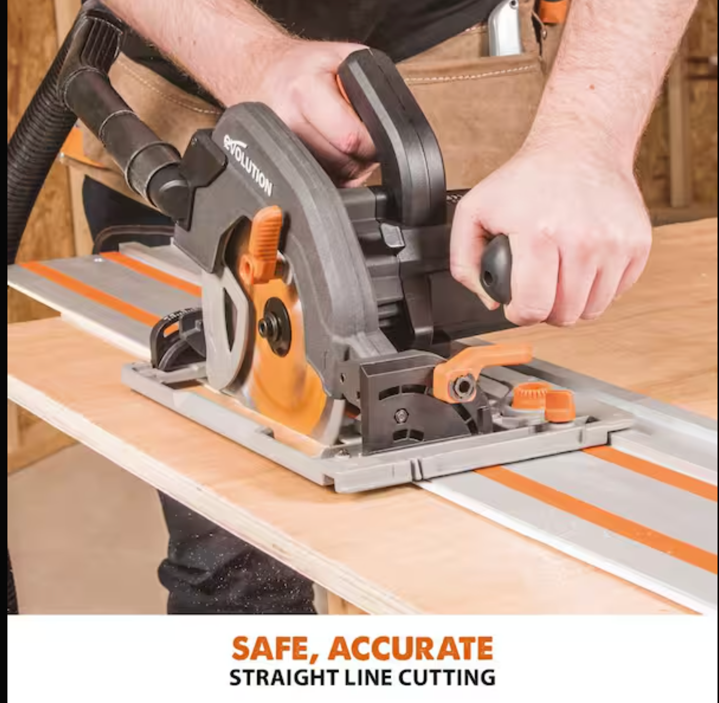 Evolution 55 in Circular Saw Cutting Track with Clamps Carry Bag 004-0011