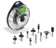 Festool 10-Pc Router Bit Box Box-OF HW S8 Mix 498979