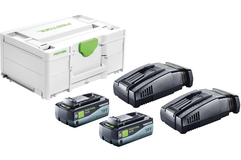 Festool Energy Set SYS 18V 2x 8.0 Ah Batteries & Chargers 577328