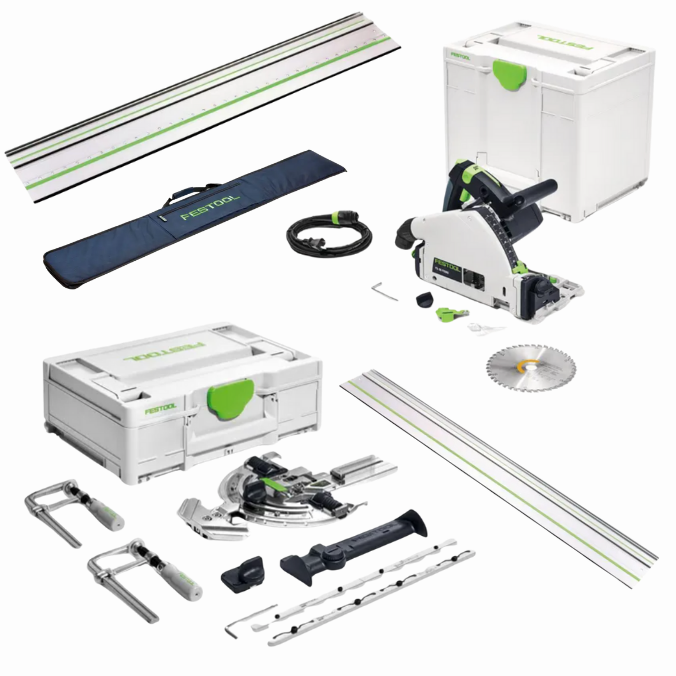 Festool Plunge Cut Track Saw TS 55 F Kit w/ 2x 55