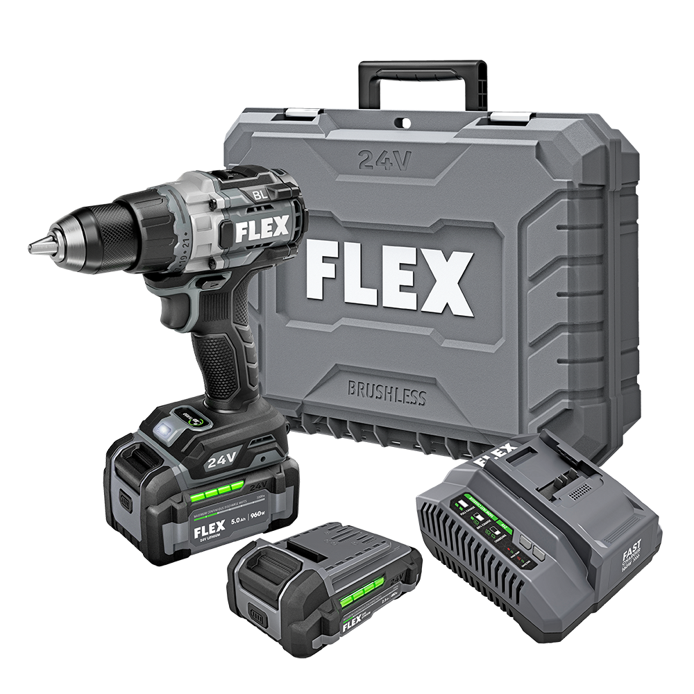 Flex Tools 1/2" 2-Speed Drill Driver with Turbo Mode Kit FX1171T-2B