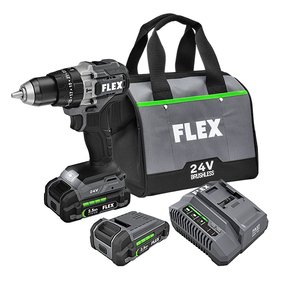 Flex Tools 1/2" 2-Speed Hammer Drill Kit FX1251-2A