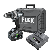 Flex Tools 1-2 2-Speed Hammer Drill with Turbo Mode Stacked Lithium Kit FX1271T-1H