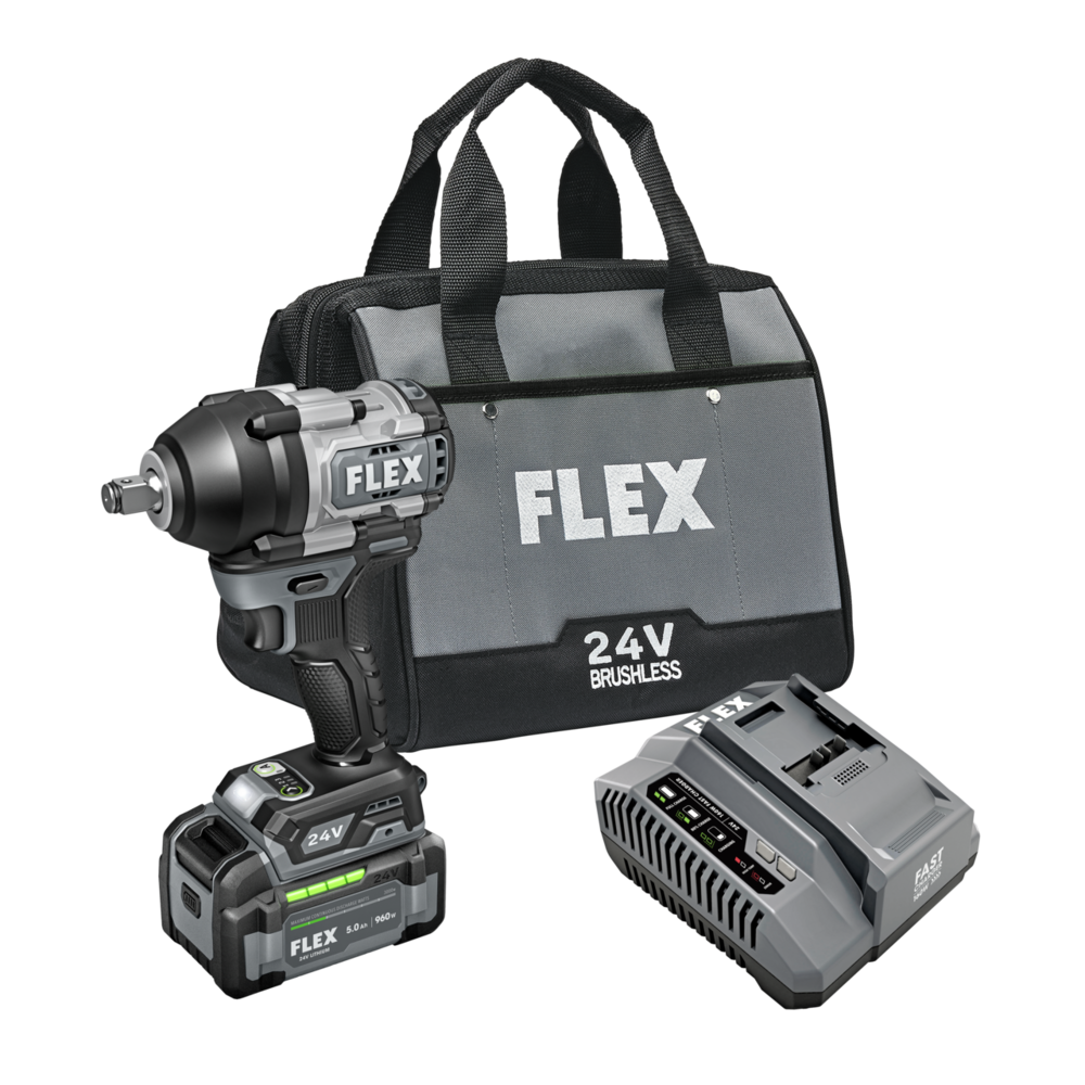Flex Tools 1-2 Mid-Torque Impact Wrench Kit FX1451-1C