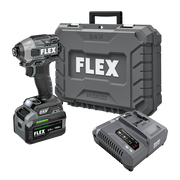 Flex Tools 1-4 Quick Eject Hex Impact Driver with Multi-Mode Stacked Lithium Kit FX1371A-1H