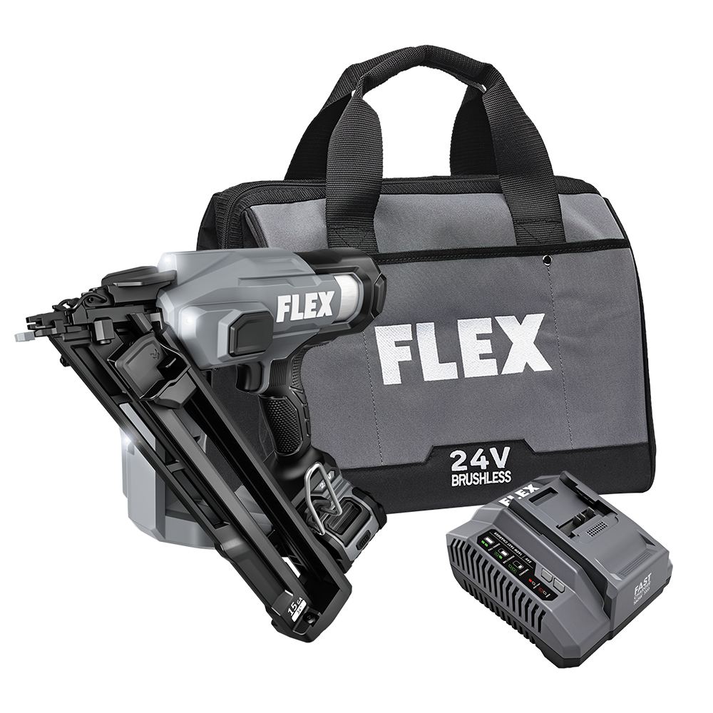 Flex Tools 15Ga Angled Nailer Kit FX4311B-1A