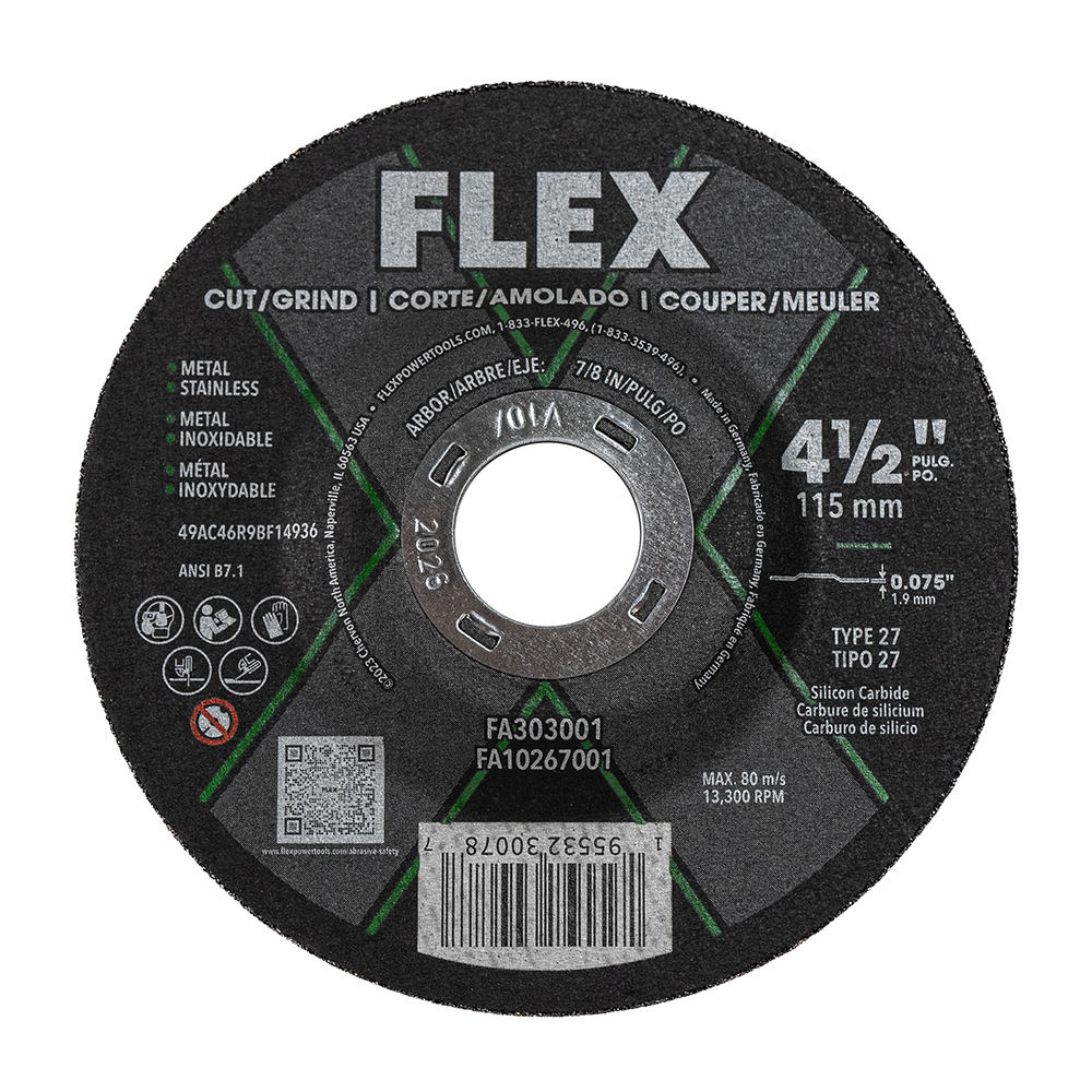 Flex Tools 4-1/2" Combo Cut/Grind Disc FA303001