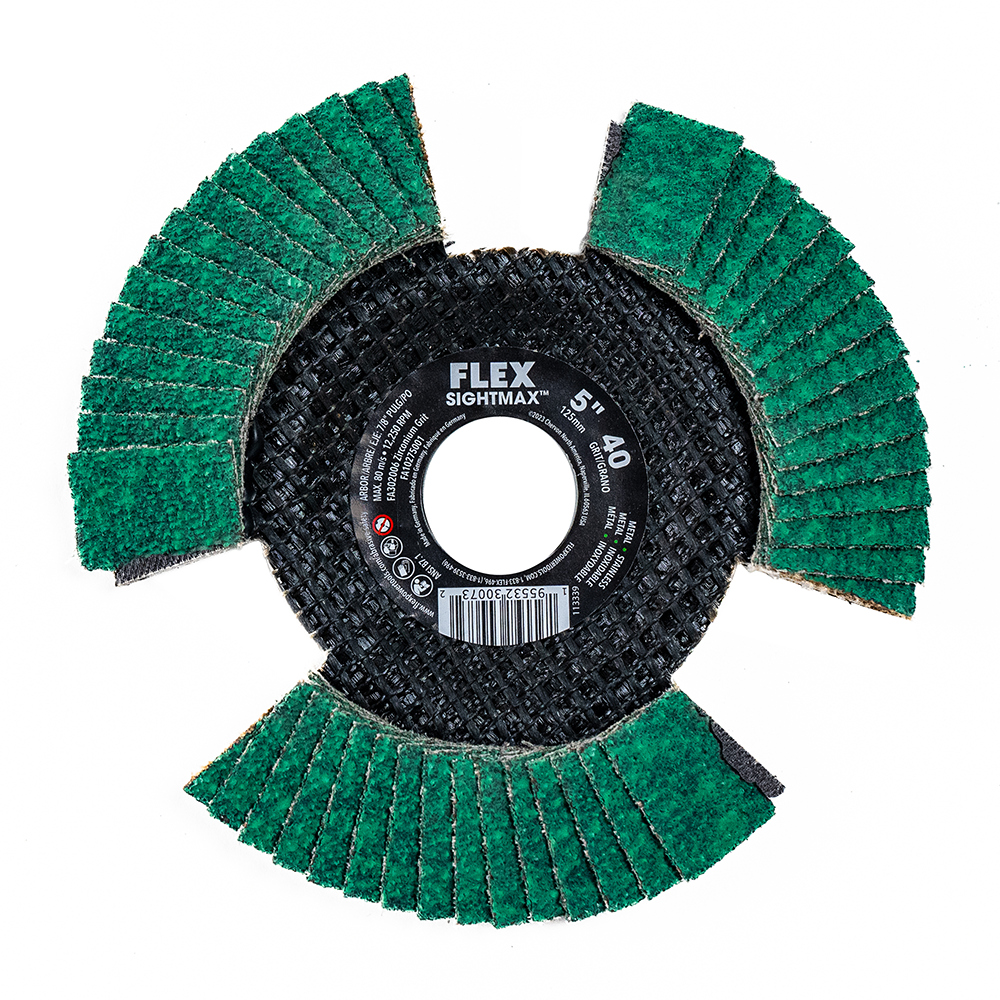 Flex Tools 5" SIGHTMAX 40 Grit Flap Disc FA302006