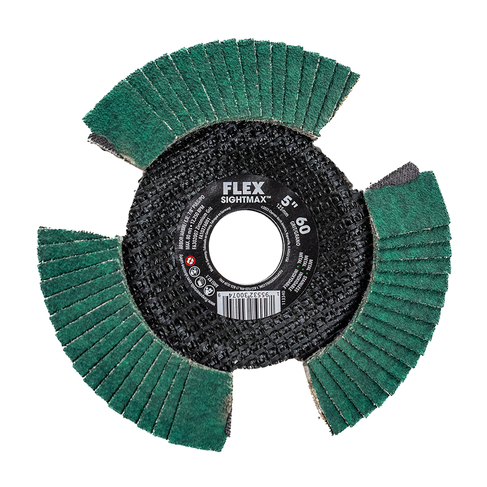 Flex Tools 5" SIGHTMAX 60 Grit Flap Disc FA302007