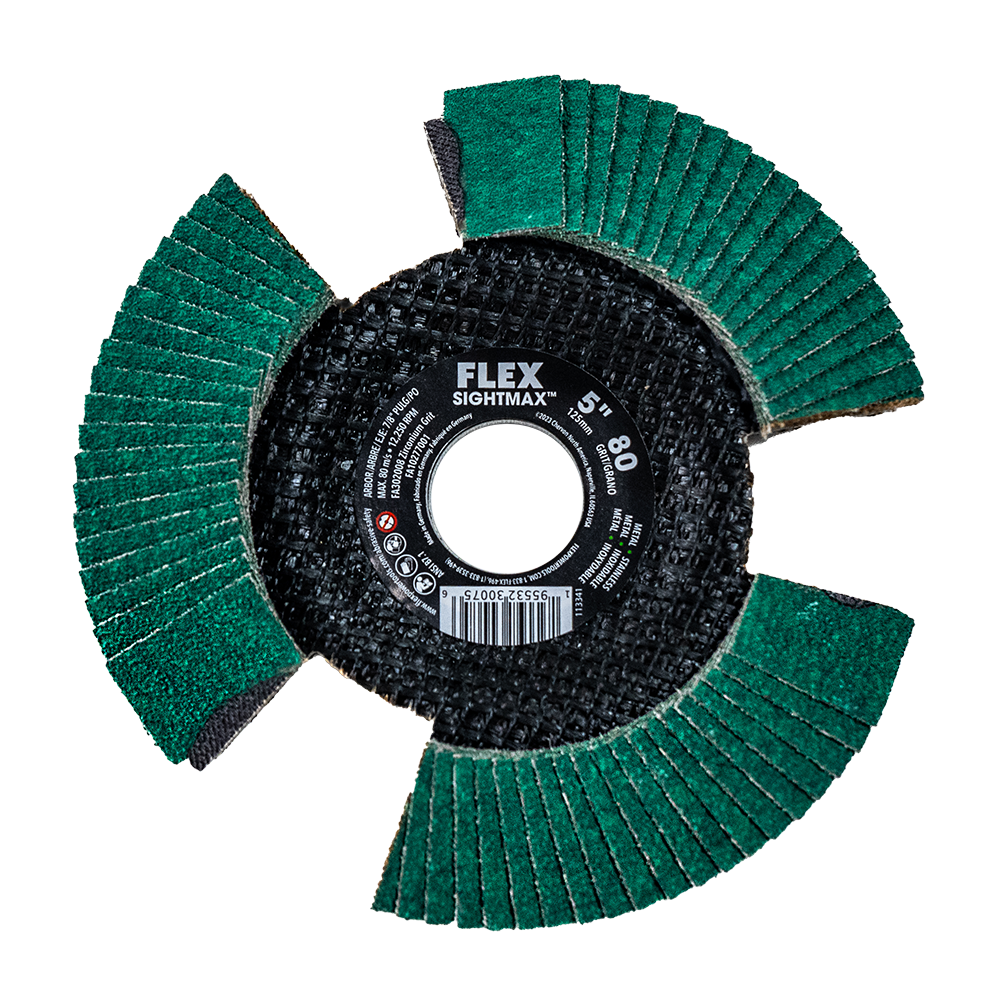 Flex Tools 5" SIGHTMAX 80 Grit Flap Disc FA302008