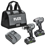 Flex Tools Compact Drill Driver and Compact Impact Driver Combo Kit FXM205-2A