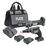 Flex Tools Drywall Screw Gun and Cut Out Tool Combo Kit FXM203-2AA