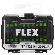 Flex Tools IMPACKS 20-Piece 1 T25 Impact Driver Bit Set FA101005-20