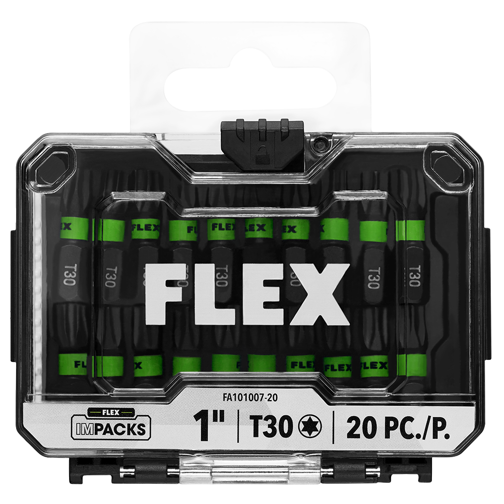 Flex Tools IMPACKS 20-Piece 1 T30 Impact Driver Bit Set FA101007-20