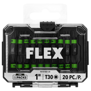 Flex Tools IMPACKS 20-Piece 1 T30 Impact Driver Bit Set FA101007-20
