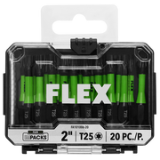 Flex Tools IMPACKS 20-Piece 2 T25 Impact Driver Bit Set FA101006-20