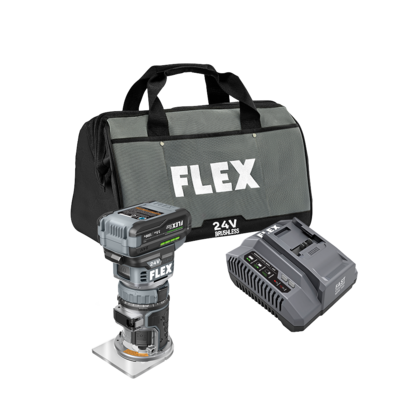 Flex Tools Trim Router Stacked Lithium Kit FX4221-1F