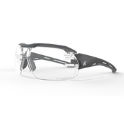 Edge Eyewear Kabru - Black Frame with Gray TPR?/ Vapor Shield Clear Lenses KB121VS