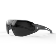 Edge Eyewear Taven - Black Frame with Gray TPR?/ Vapor Shield Smoke Lenses TV126VS