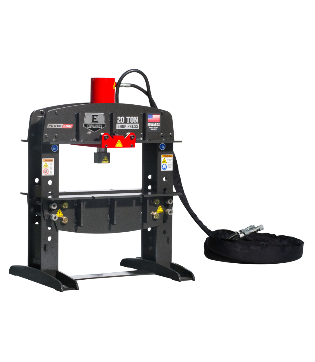 Edwards Ironworkers 20 Ton Shop Press and Portable Power Unit 1 Phase, 230 Volt HAT2010