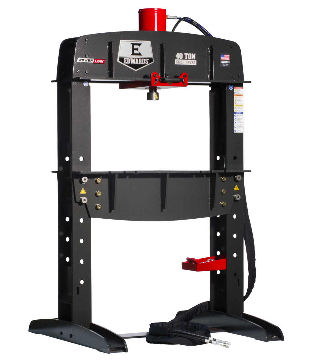 Edwards Ironworkers 40 Ton Shop Press and Portable Power Unit 1 Phase, 230 Volt HAT4010