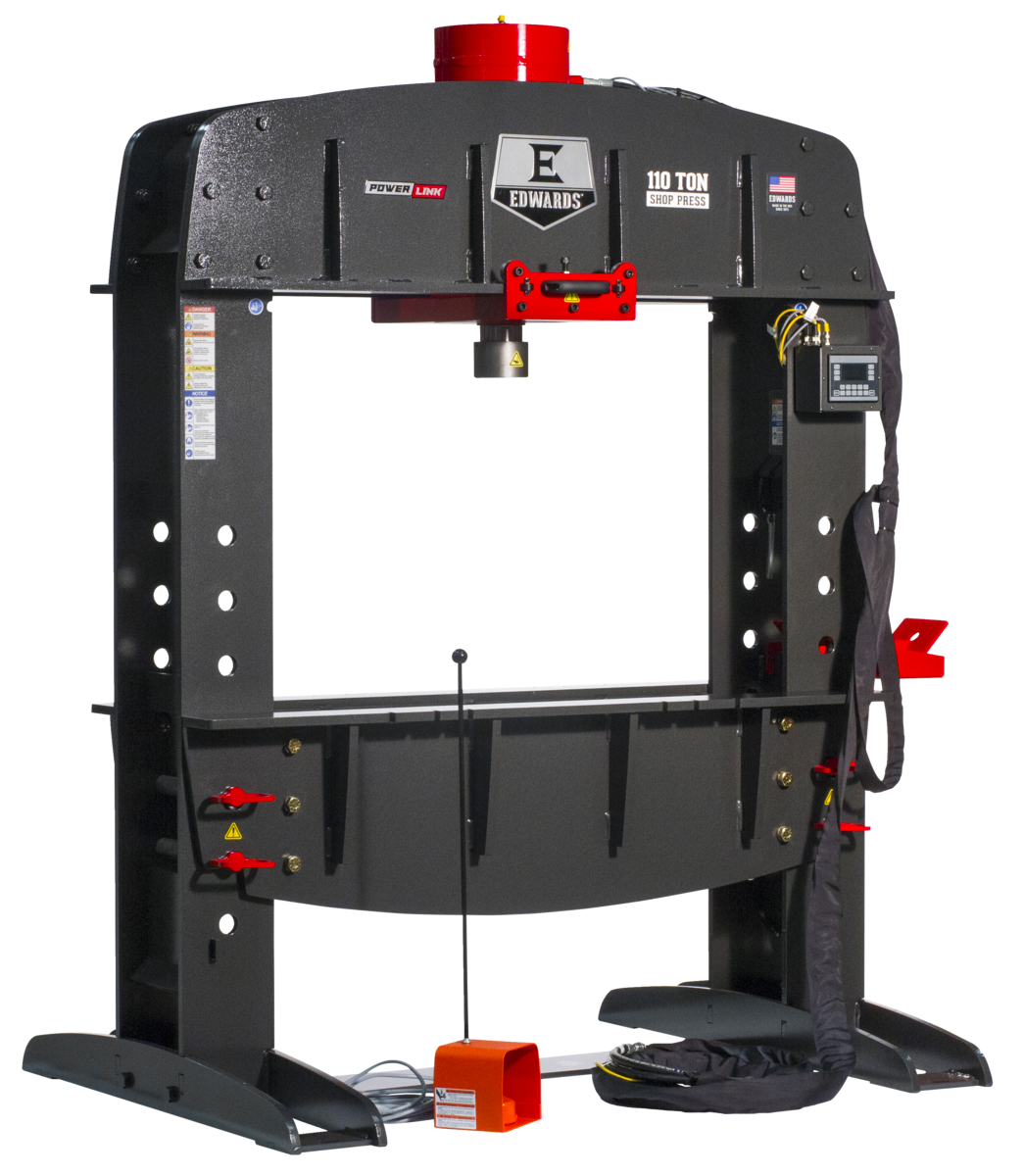 Edwards Ironworkers 110 Ton Shop Press with PLC and Portable Power Unit 1 Phase, 230 Volt HAT9060