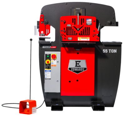 Edwards Ironworkers 55 Ton Ironworker 3 Phase, 230 Volt with PowerLink IW55-3P230-AC500