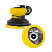 Mirka MR-5-G 5 in pneumatic finishing sander with grip and PSA pad 5 mm orbit