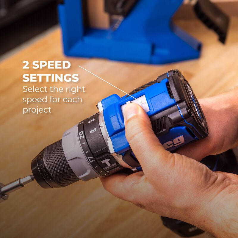 Kreg 20V Ionic Drive 1/2" Compact Hammer Drill KPTCHD050B