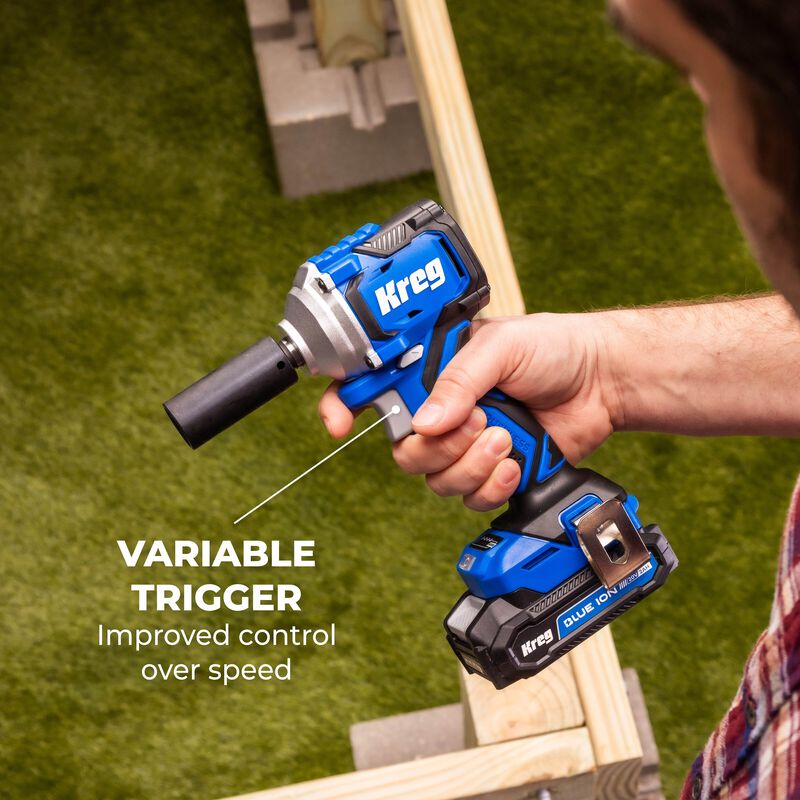 Kreg 20V Ionic Drive 1/2" Compact Impact Wrench KPTCWR050B