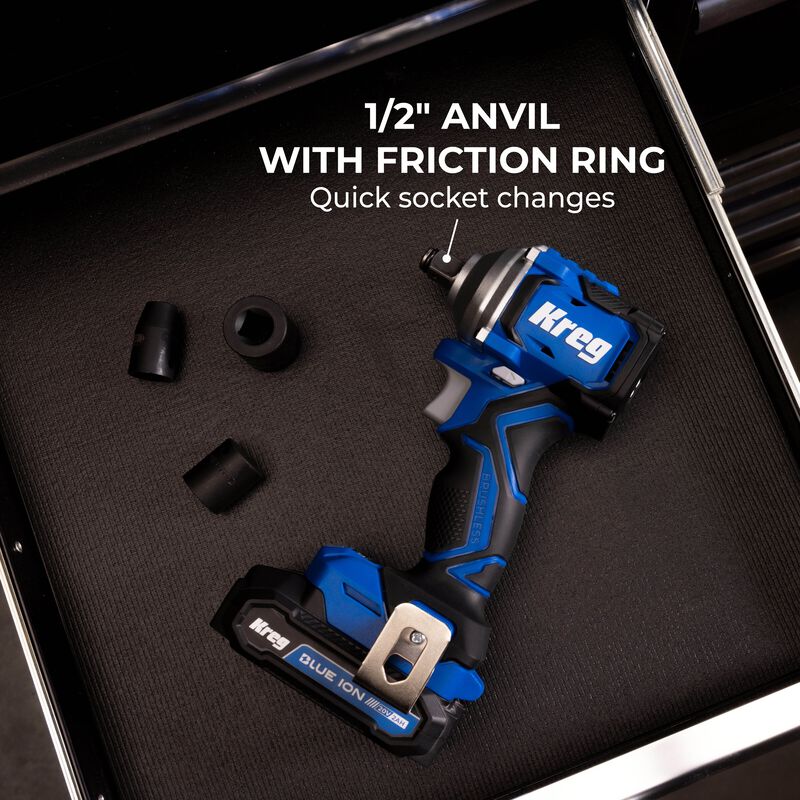 Kreg 20V Ionic Drive 1/2" Compact Impact Wrench KPTCWR050B