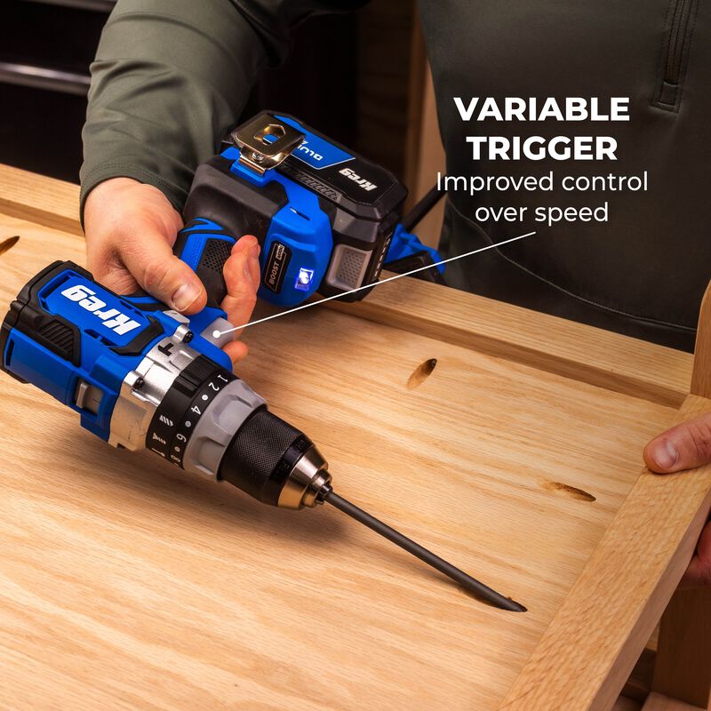 Kreg 20V Ionic Drive 1/2" High Speed Hammer Drill KPTHD050B